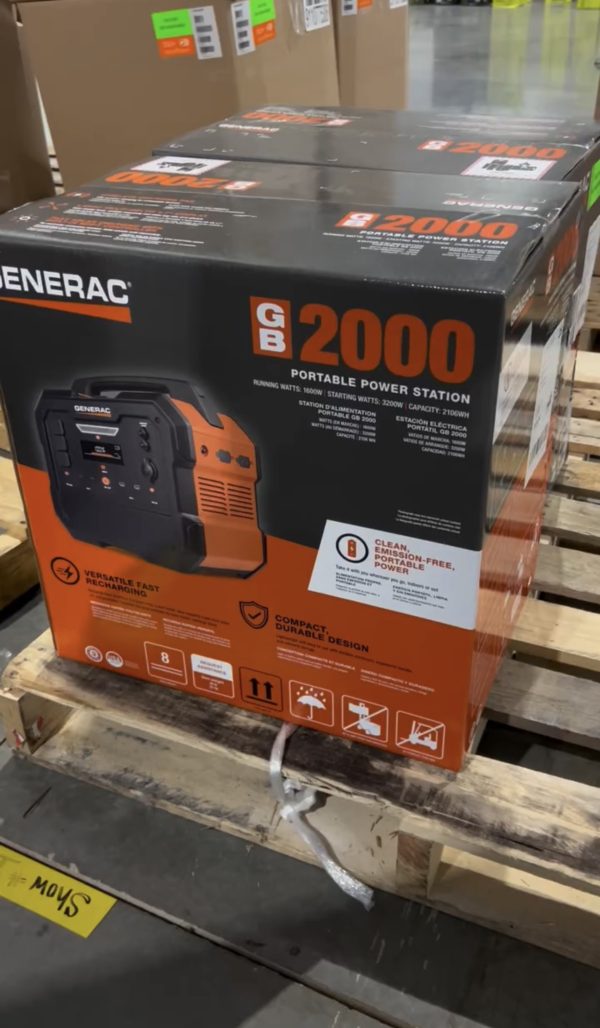 Screenshot Wholesale Generac Generators & Portable Power Stations Lot